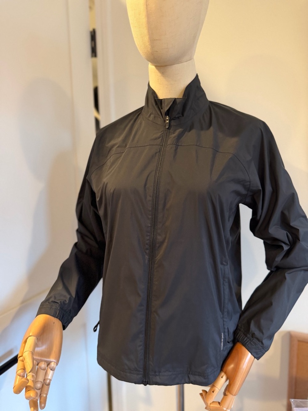 adidas Women's packable Black Lightweight climaproof rain Jacket